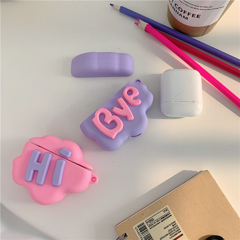 Cute 3D Cloud Cartoon AirPods Case – Soft Silicone Cover for AirPods 1 & 2