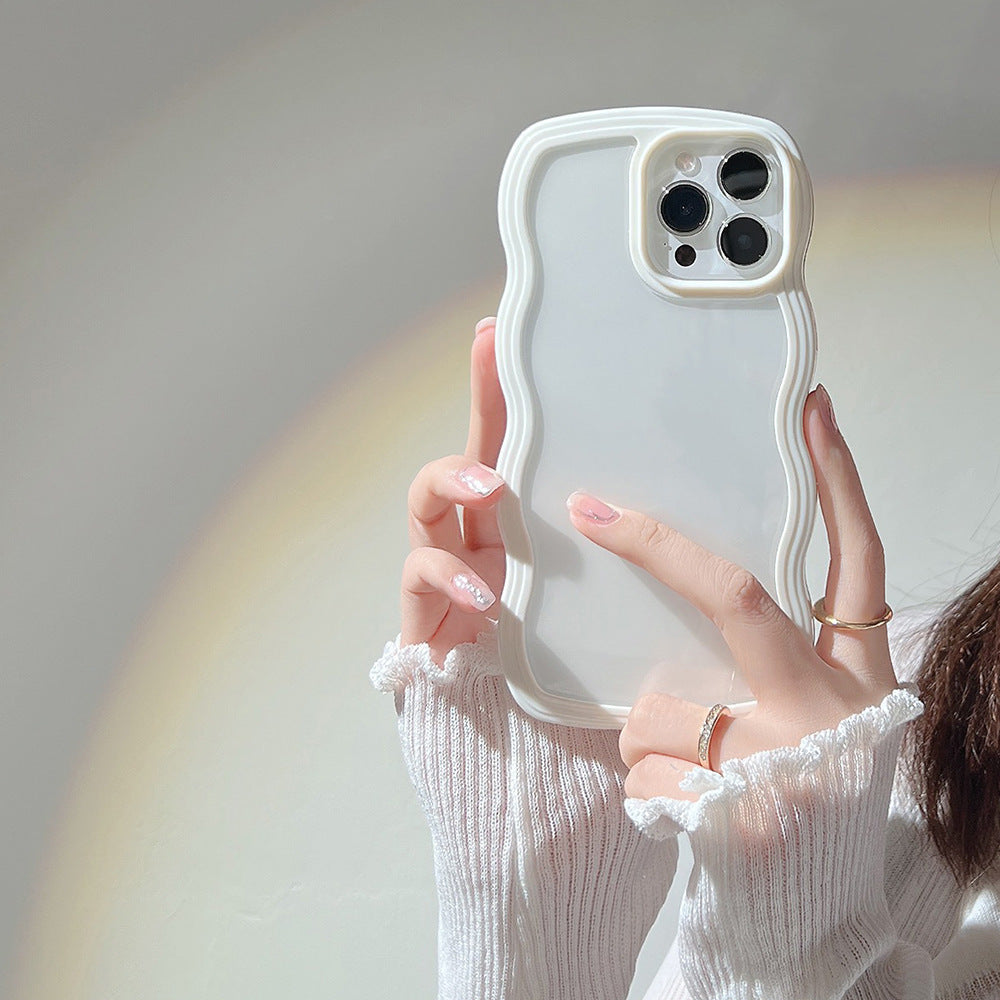 Wave Border Mobile Phone Case – Cute & Stylish Protection for Your iPhone