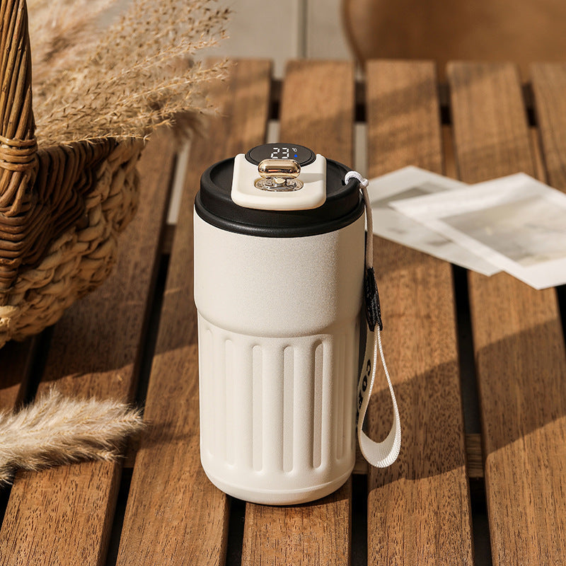 Smart Digital Thermal Bottle – Portable Coffee Mug & Insulated Water Bottle