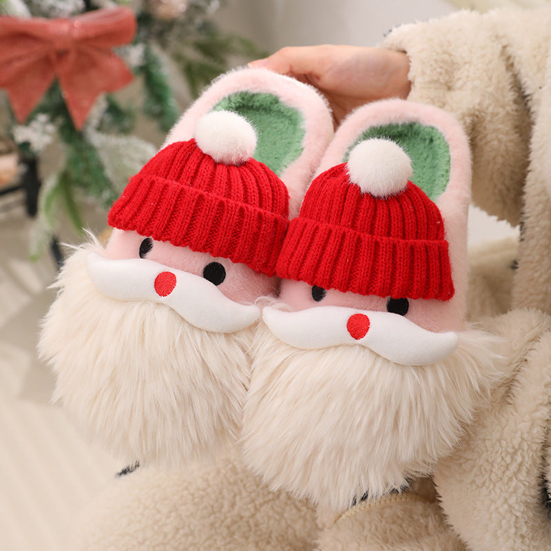 Cozy Santa Claus Christmas Slippers for Women – Cute, Warm & Non-Slip Plush Indoor Shoes