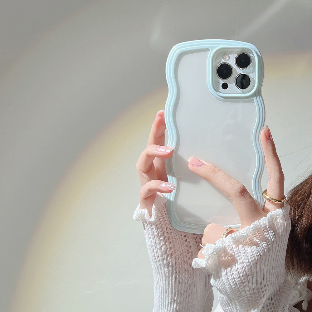 Wave Border Mobile Phone Case – Cute & Stylish Protection for Your iPhone