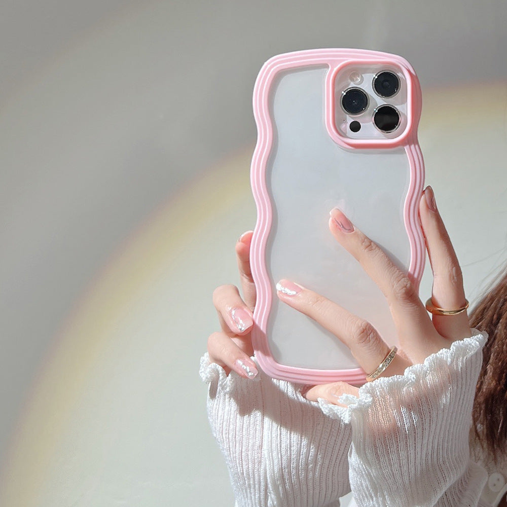 Wave Border Mobile Phone Case – Cute & Stylish Protection for Your iPhone